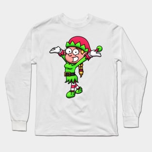 Christmas Elf Girl Long Sleeve T-Shirt